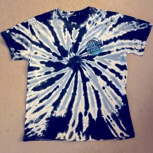 Santa Cruze tie-dye surf/skater t-shirt.